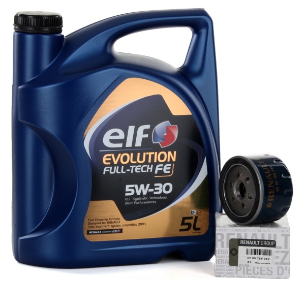 Pachet Revizie Ulei Motor Elf Evolution Full Tech FE 5W-30 5L + Filtru Ulei Oe Dacia 8200768913